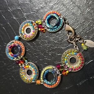 Pinwheel firefly bracelet